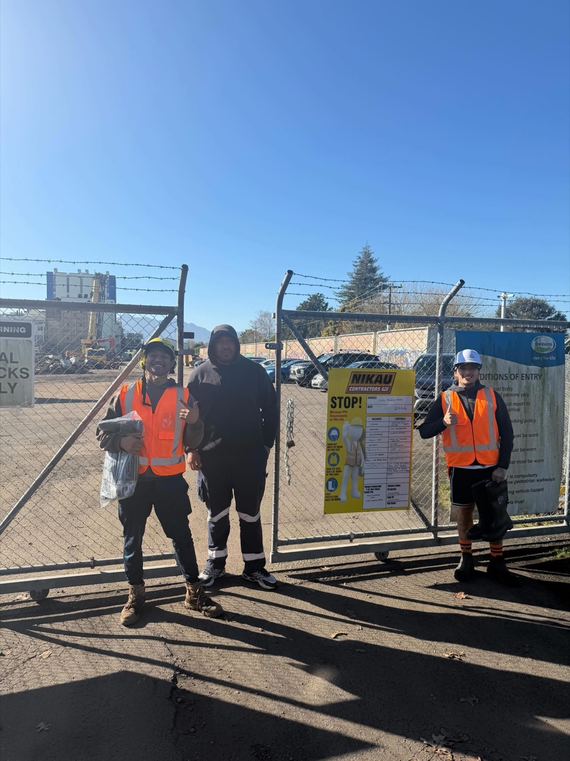Provance workers on site